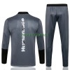 Real Madrid Ensemble Sweat d'Entraînement Quarter-Zip 21-22 Noire Pour Homme